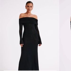 Meshki Dress BRAND NEW - Josie Off Shoulder Mesh Maxi Dress - Small